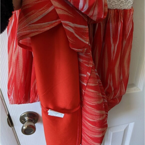 Lily Rose Maxi Dress boho Women Large ikat lace embroidered sleeveless bustier - Picture 4 of 7